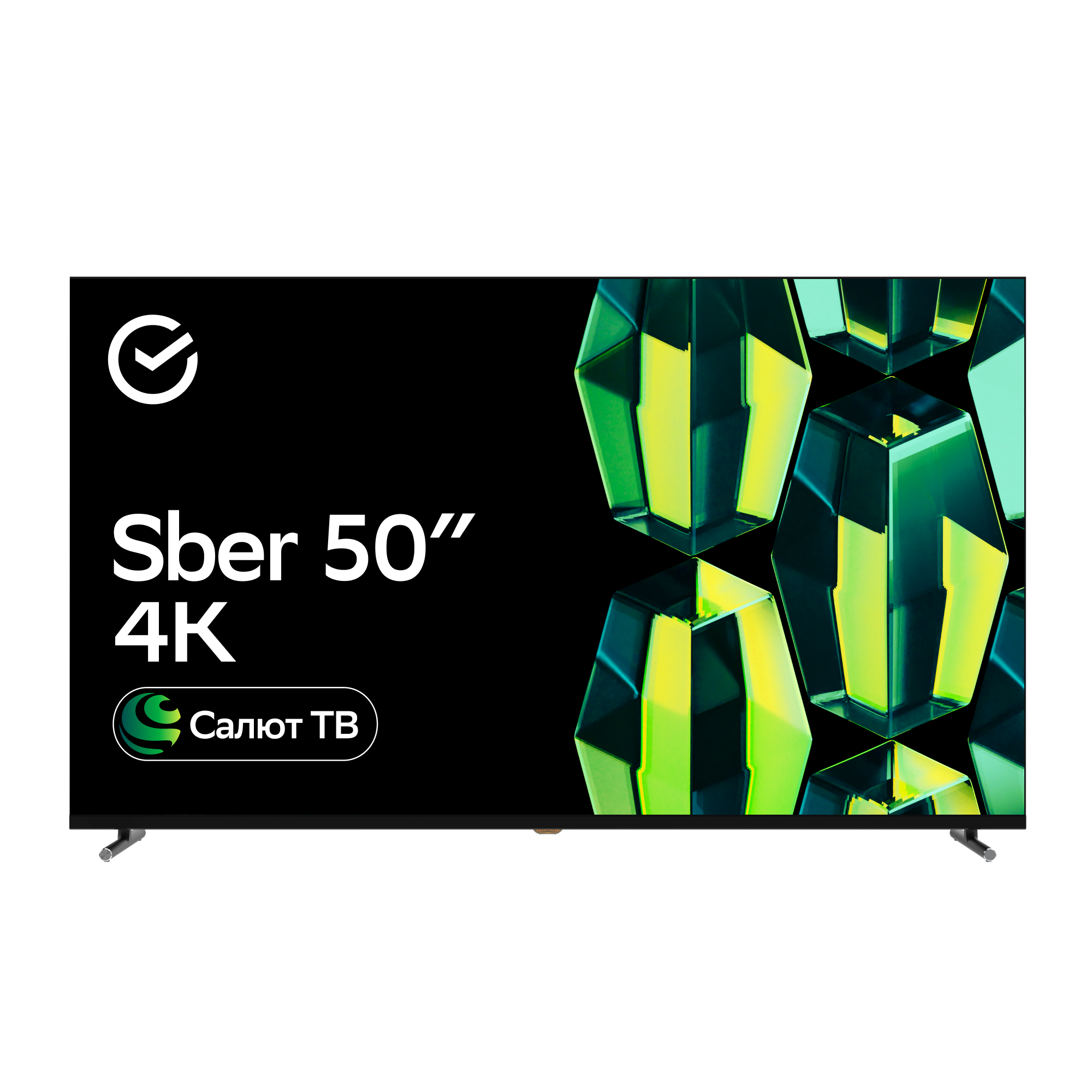 Умный Телевизор Sber SDX-50U4124, цвет чёрный - фото 1