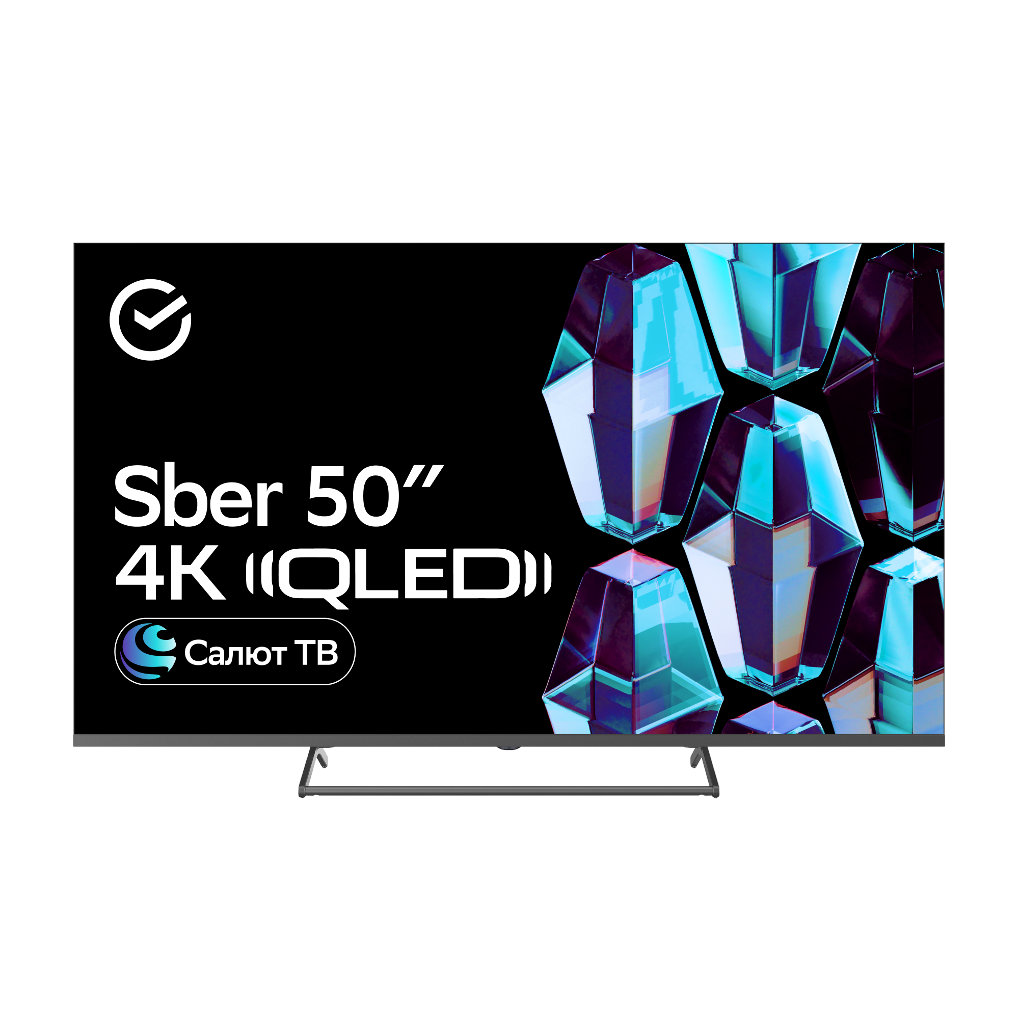 Умный телевизор Sber SDX-50U4125, цвет титан