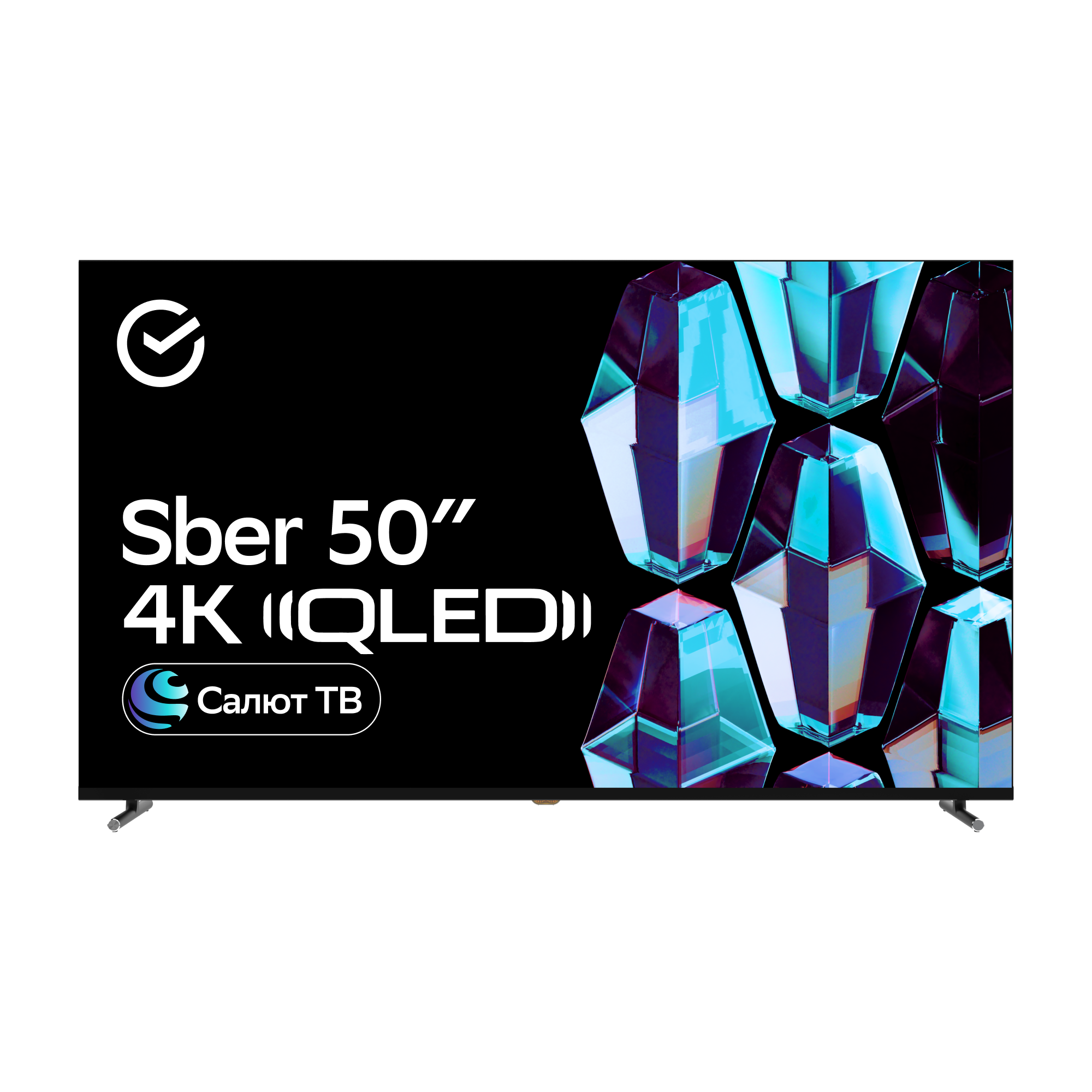 Умный телевизор Sber SDX-50UQ5234, цвет титан - фото 1