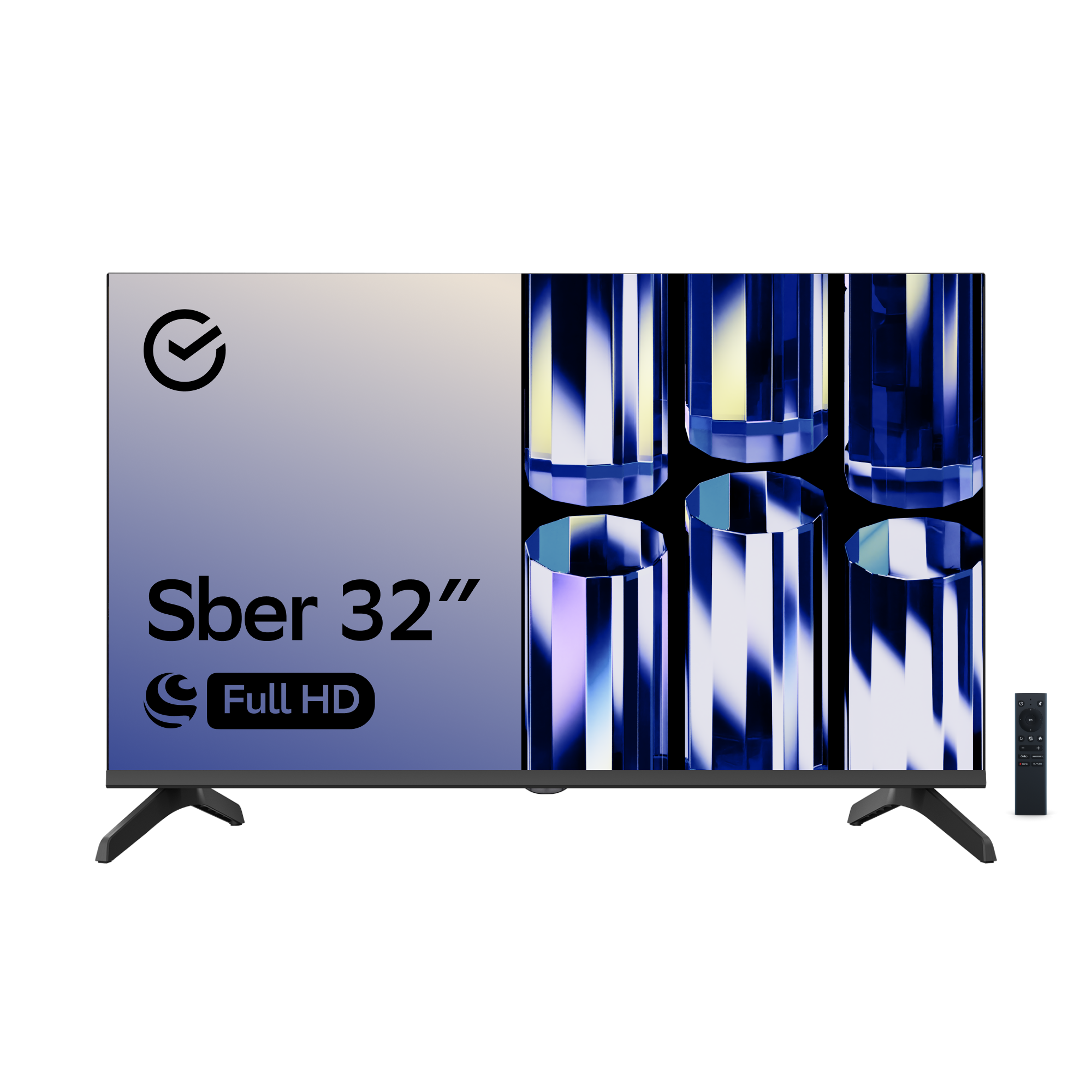 Умный телевизор Sber SDX-32F2121, цвет чёрный