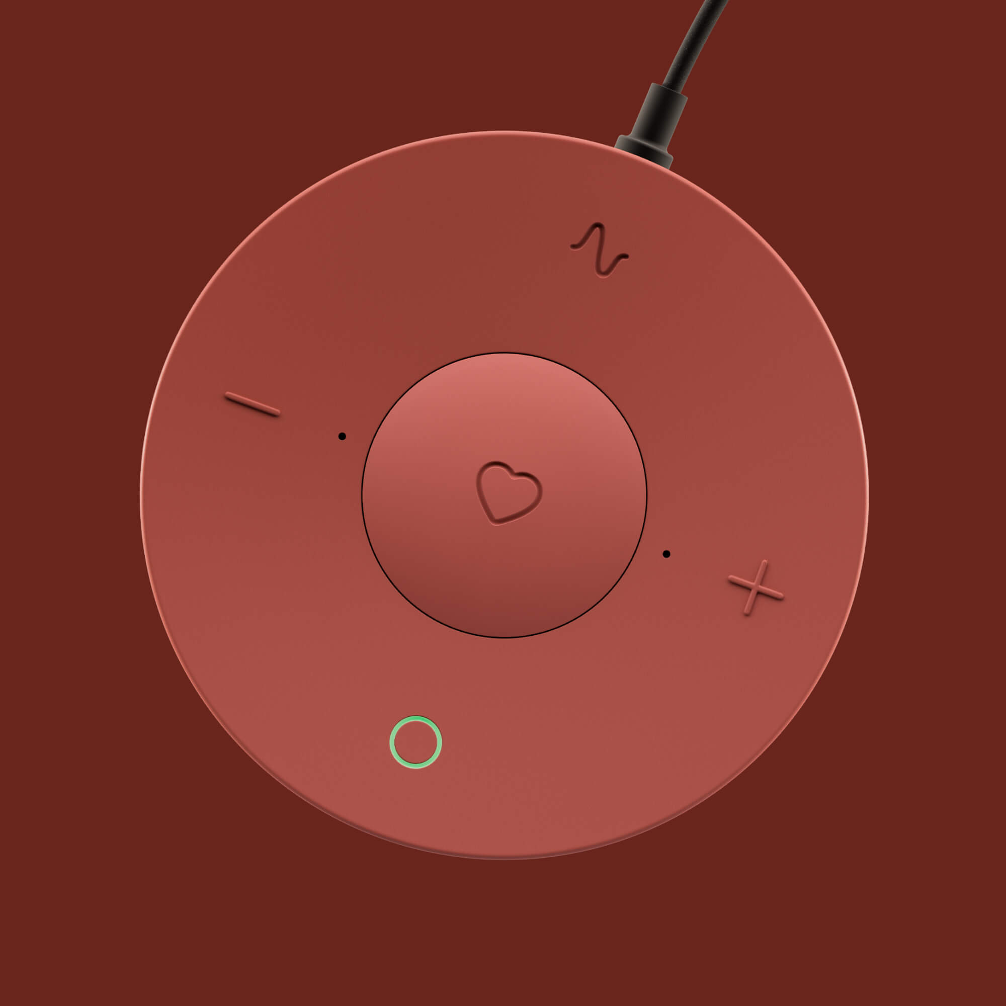 Умная колонка SberBoom Mini, красный (SBDV-00095T) с голосовым управлением для детей и взрослых. GigaChat внутри, цвет марсианский красный - фото 2