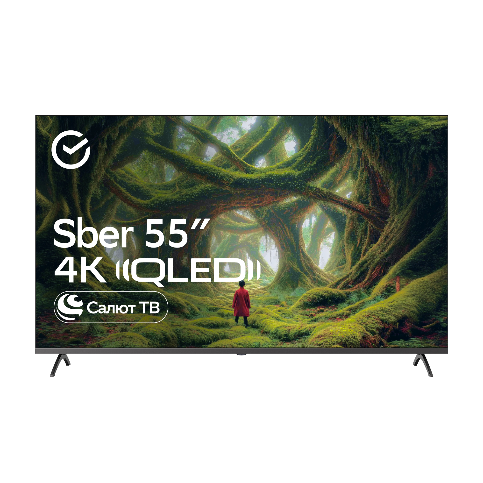 

Умный телевизор Sber SDX-55UQ5235, Титан