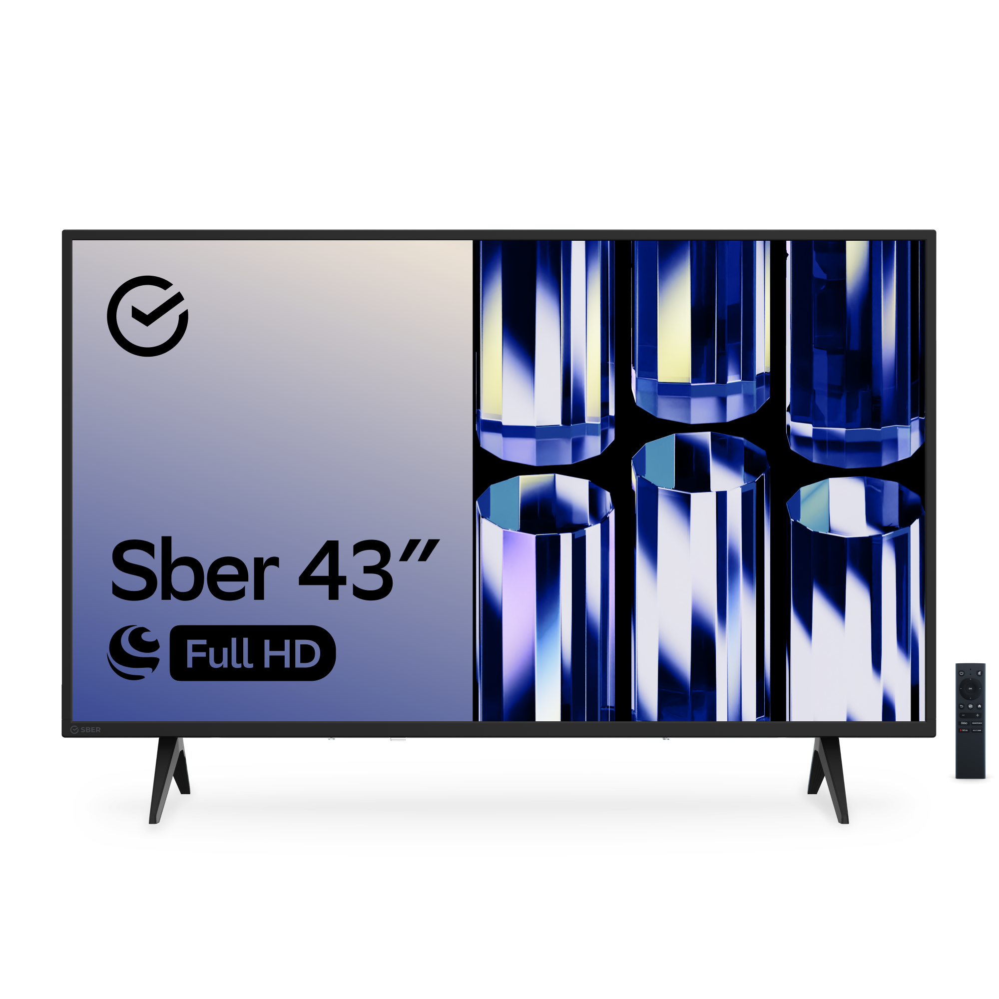 Умный телевизор Sber SDX-43F2010B, цвет чёрный