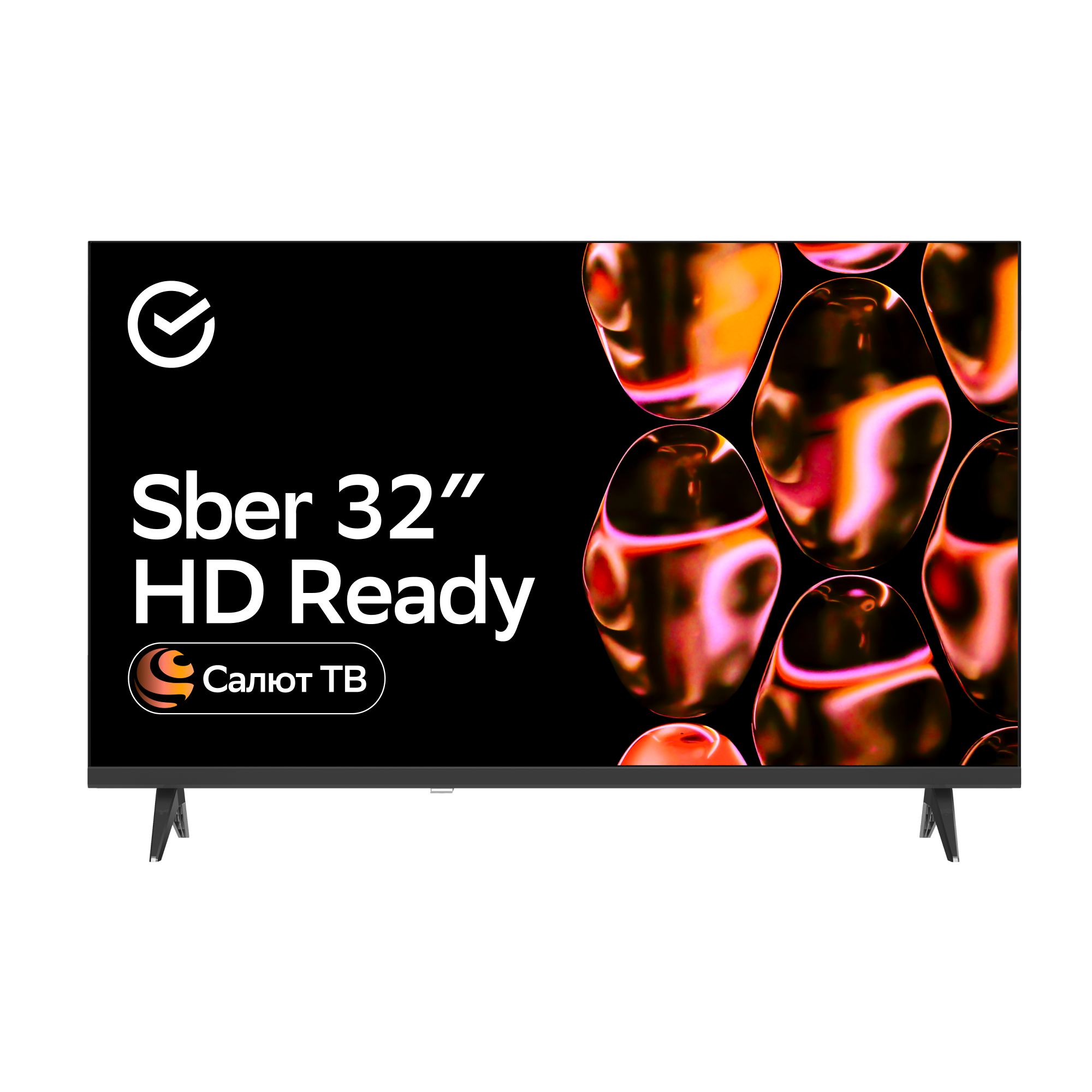 Умный телевизор Sber SDX-32H2124, цвет чёрный - фото 1