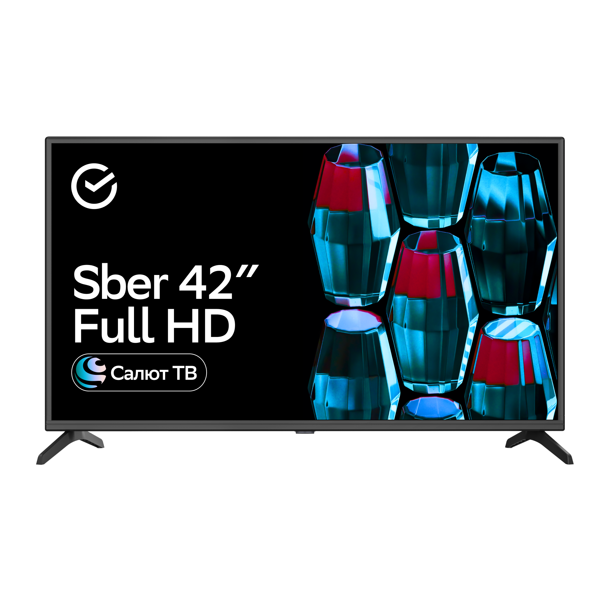 Умный телевизор Sber SDX-42F2018, цвет чёрный - фото 1