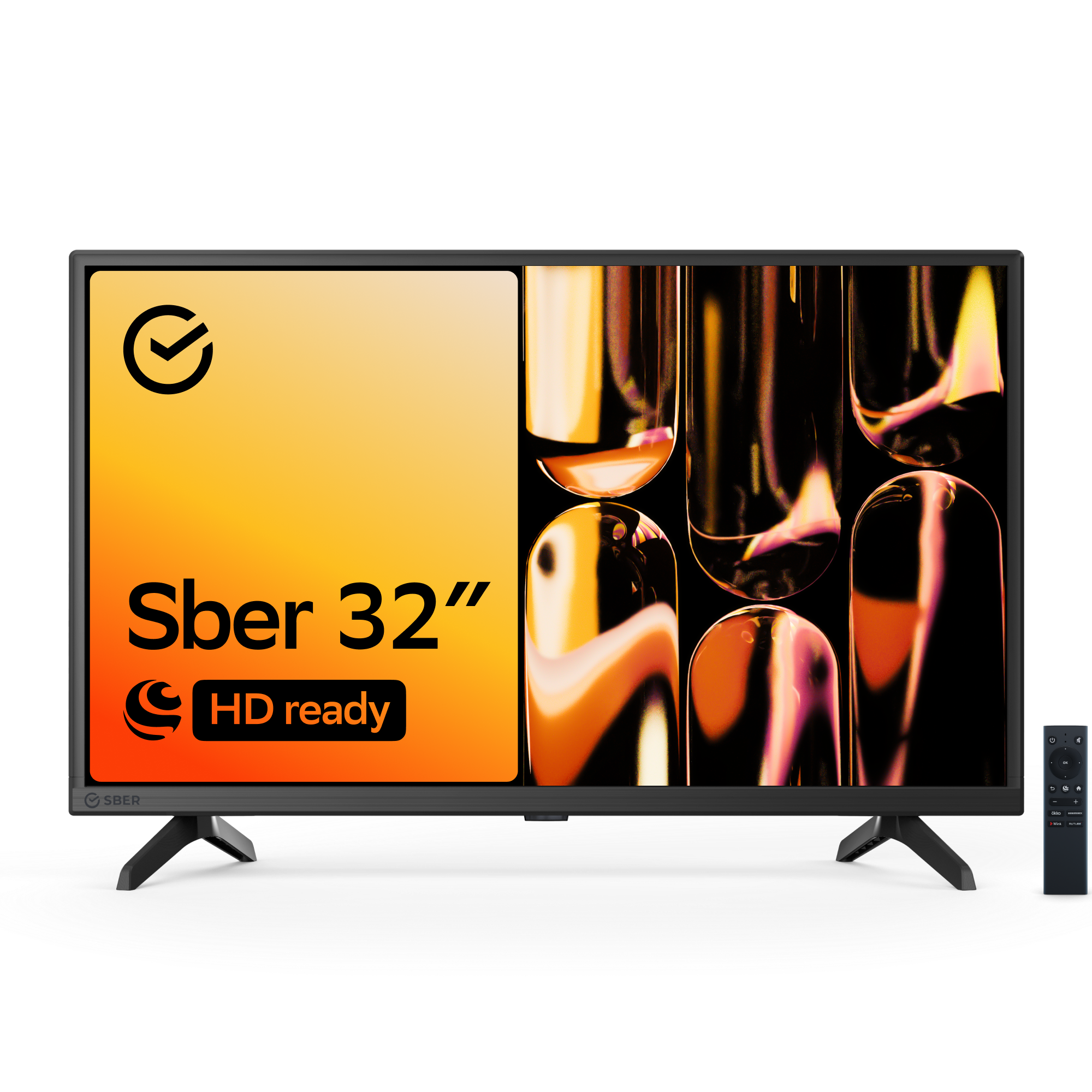 Умный телевизор Sber SDX-32H2012B, цвет чёрный