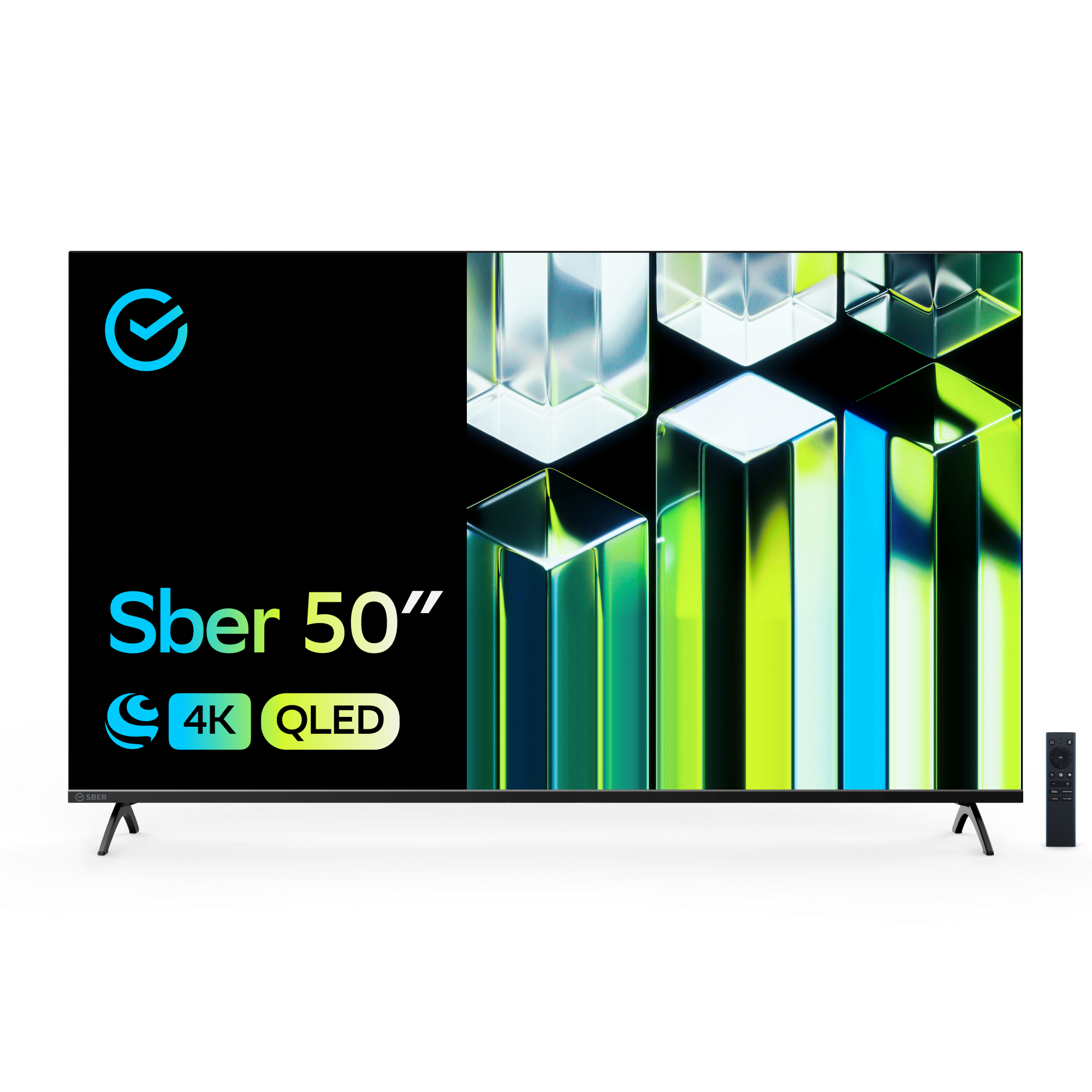 Умный телевизор Sber SDX-50UQ5230T, цвет титан - фото 1