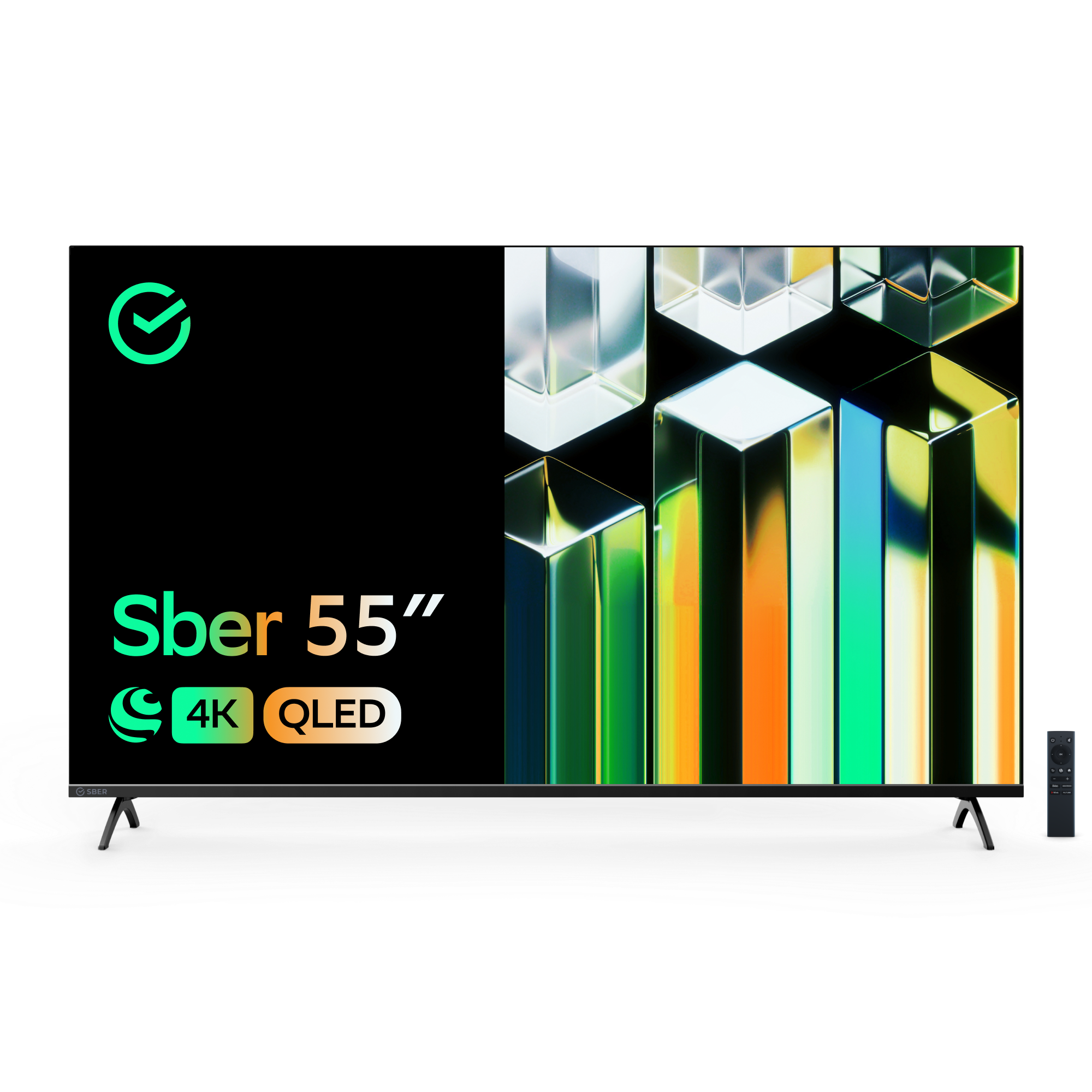 Умный телевизор Sber SDX-55UQ5230T, цвет титан