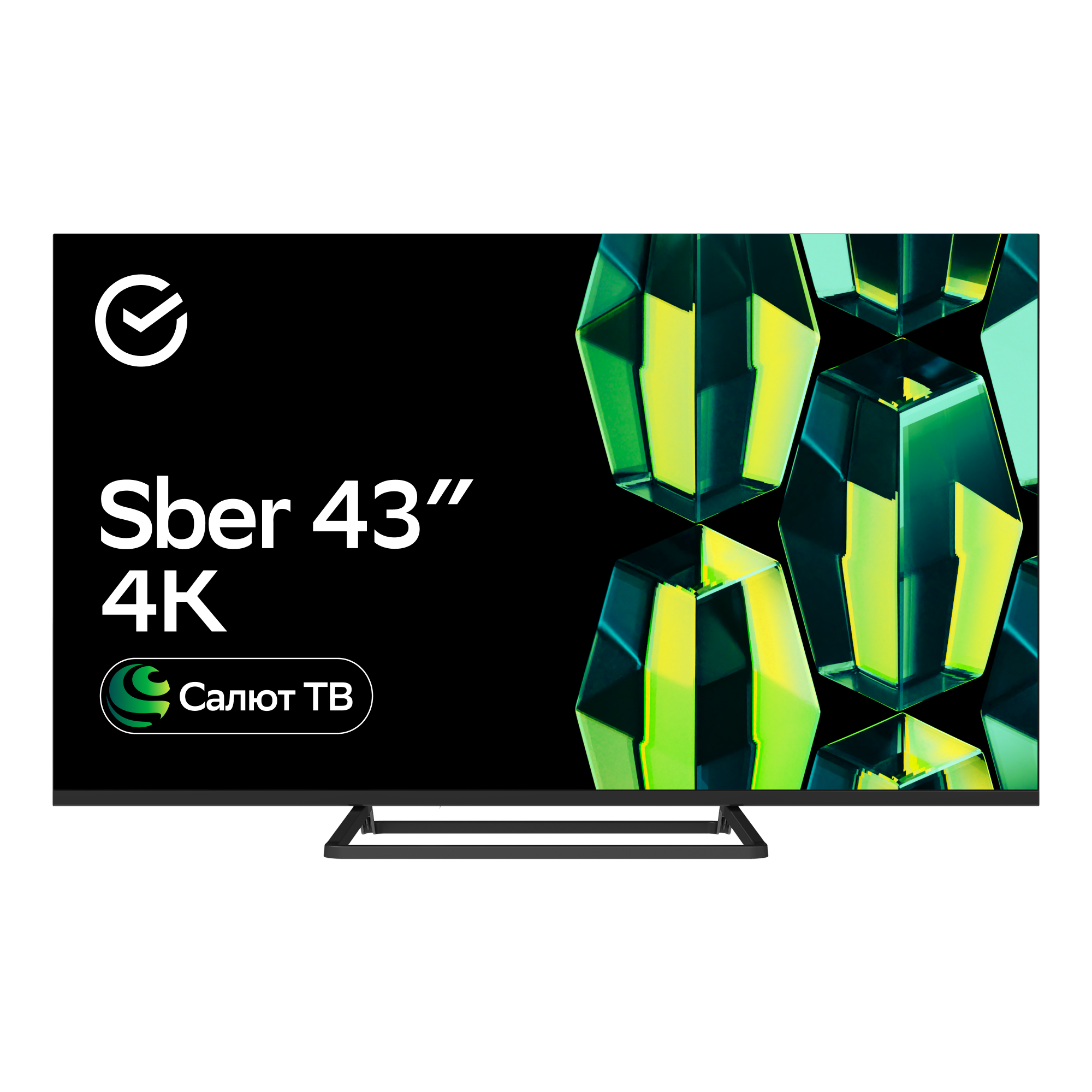 Умный телевизор Sber SDX-43U4128, цвет чёрный