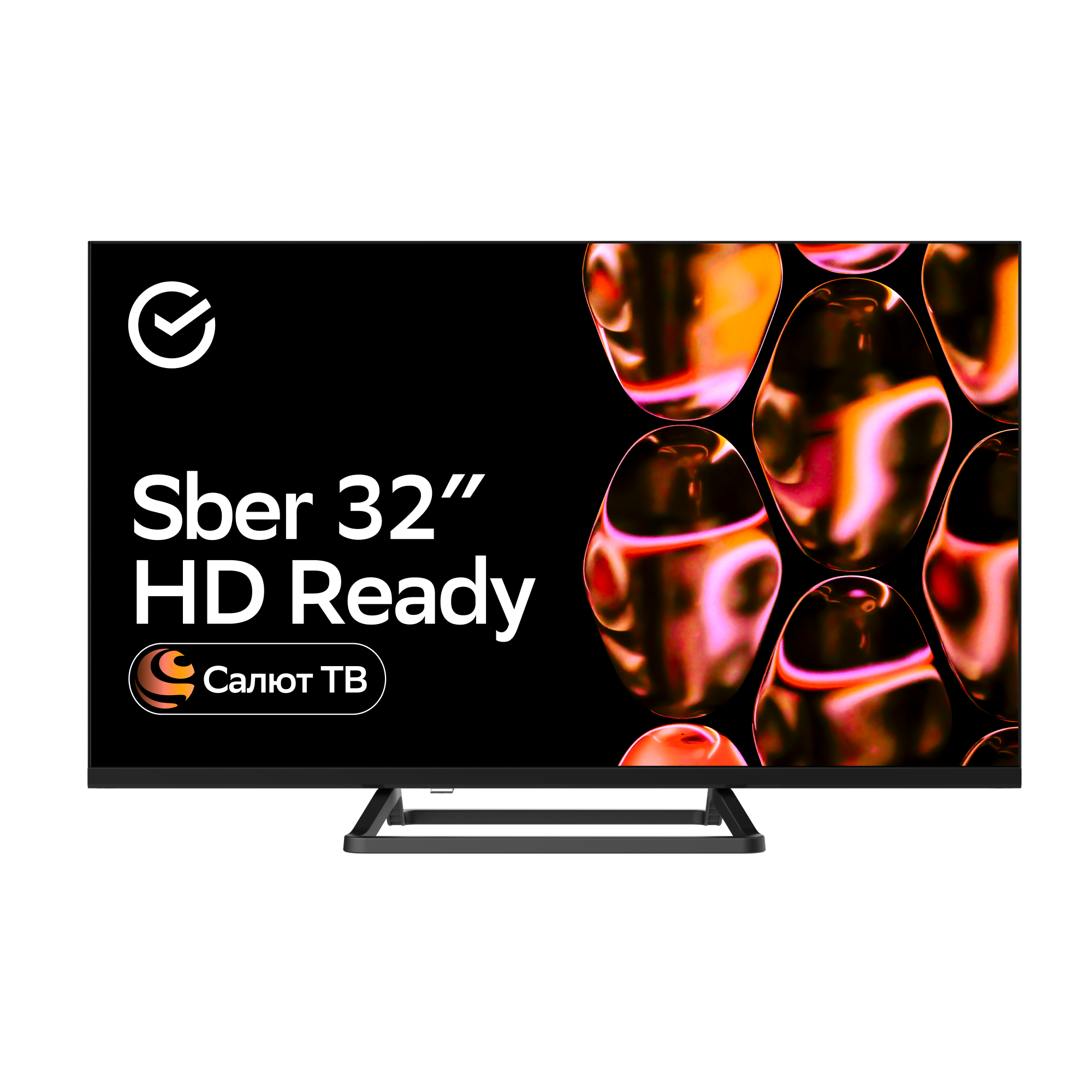 Умный телевизор Sber SDX-32H2128, цвет чёрный - фото 1