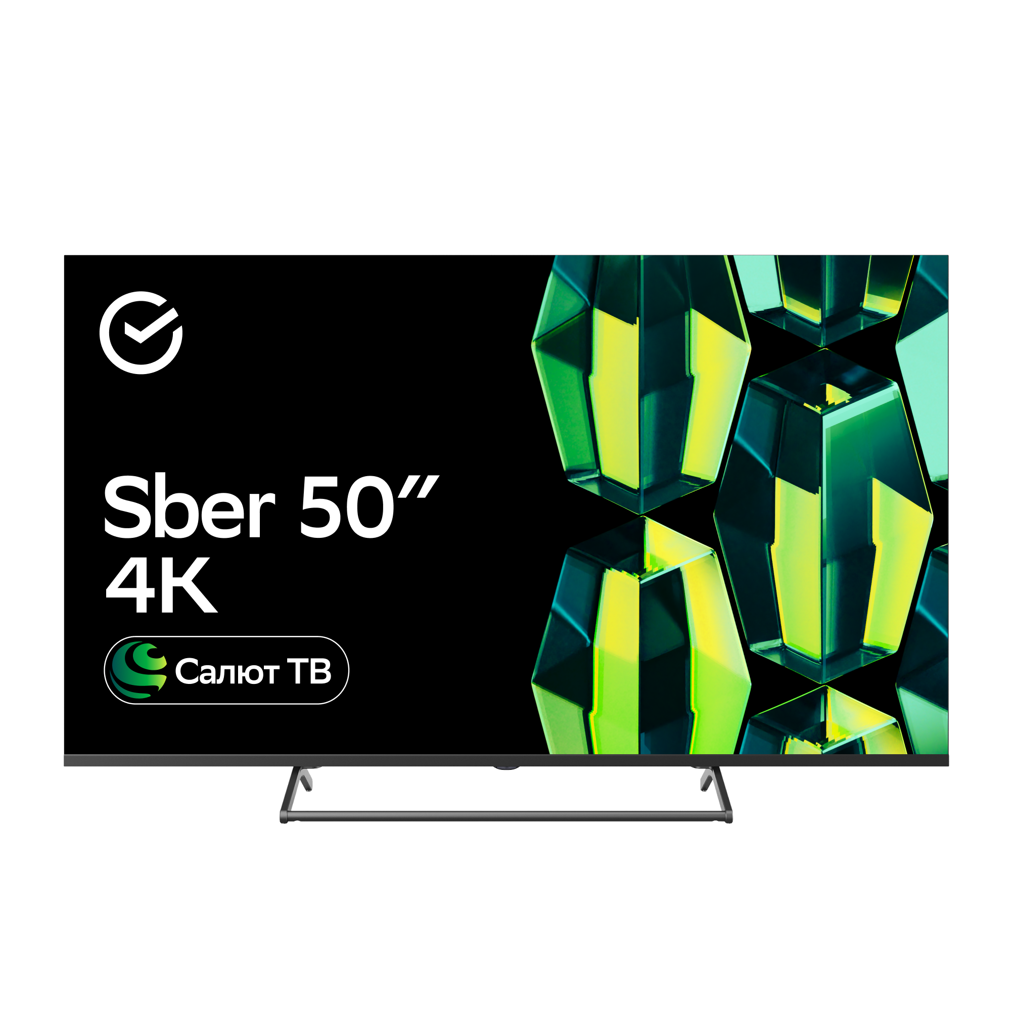 Умный телевизор Sber SDX-50U4125, цвет чёрный - фото 1